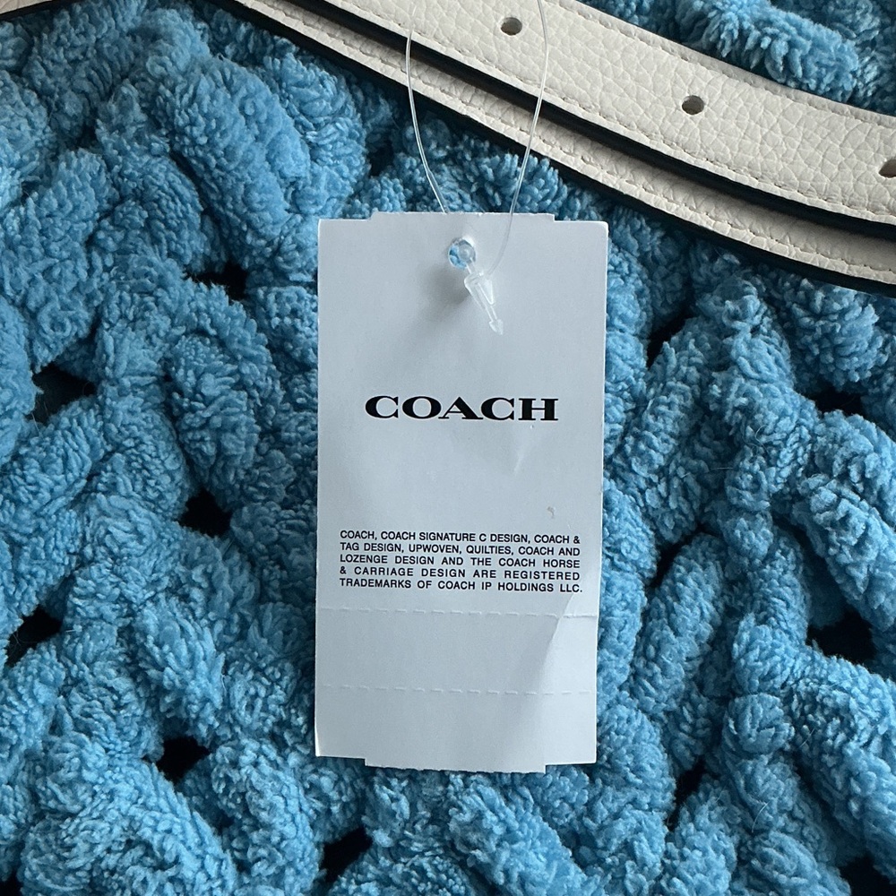 Coach Cream Leather Crossbody Bag NEW - Picture 8 of 9
